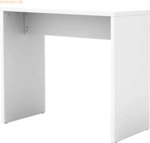 mcbuero.de Stehtisch BxTxH 120x65x108cm Wei&szlig;