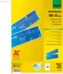 Sigel Eintrittskarten mit Abriss 180x55mm (A4) 225g/qm hochwei&szlig; VE=100