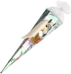 Roth Schult&uuml;te Pferd Bella - sechseckig 85 cm Wollm&auml;hne und Glitzerbor