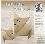 Ludwig B&auml;hr Faltbl&auml;tter Kraftpapier 80g/qm 20x20cm VE=100 Blatt