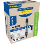 Pilot Whiteboardmarker Vboard 5080701G10M 2,3mm schwarz Set 10+10 Mine