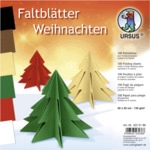 Ludwig B&auml;hr Faltbl&auml;tter Weihnachten 130g/qm 20x20cm VE=100 Blatt 6 Far