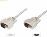Assmann DIGITUS Datatransfer Verl&auml;ngerungsk. D-Sub9 St/Bu 3.0m beige