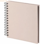 3 x S.O.H.O. Fotoalbum Whire-O 60 Seiten 180x180mm powder/schwarz