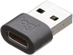 Logitech Logitech Zone Wired USB-C zu USB-A Adapter, graphit