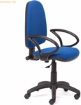 Rocada B&uuml;rodrehstuhl mit Armlehnen blau