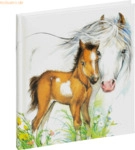 5 x Pagna Poesiealbum S&uuml;&szlig;es Fohlen 15,5x18cm 128 Seiten blanko