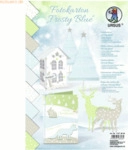 Ludwig B&auml;hr Fotokarton Frosty blue 300g/qm A4 VE=9 Blatt sortiert