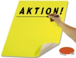 10 x Folia Plakatkarton - 48 x 68 cm leuchtorange.