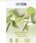 5 x Heyda Motivkarton-Block A4 100/220g/qm 20 Blatt gr&uuml;n