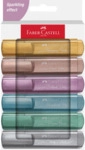 FABER CASTELL Textmarker Textliner 46 metallic - 6er Kartonetui.