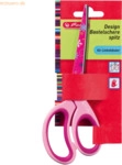 5 x Herlitz Bastelschere Design 17cm rund farbig sortiert Linksh&auml;nder