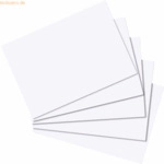 10 x Herlitz Karteikarten A8 170g/qm blanko wei&szlig; VE=100 St&uuml;ck
