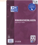 5 x Oxford Ringbucheinlagen A4 90g/qm 50 Blatt Lineatur 22 Scribzee ko