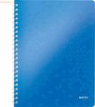 6 x Leitz Notizbuch Wow A4 80 Blatt 80g/qm liniert blau