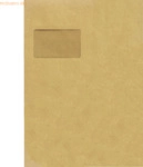 Herlitz Versandtaschen C4 90g/qm mit Fenster nassklebend braun VE=10 S