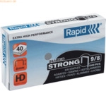 5 x Rapid Heftklammern 9/20 Super Strong verzinkt VE=1000 St&uuml;ck