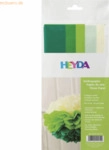 5 x Heyda Seidenpapier 50x70cm 20g/qm gr&uuml;n / 5 Farben VE=10 B&ouml;gen