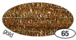 Folia Chenilledraht - 8 mm 10 St&uuml;ck gold.