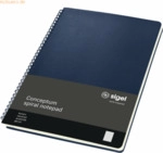 Sigel Spiralblock Conceptum ca. A4 160 S. Hardcover kariert 80g midnig