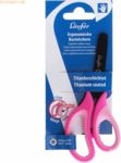 L&auml;ufer Bastelschere 13cm rund mit weichem Komfortgriff pink-lila