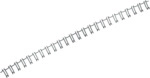 GBC Drahtbinder&uuml;cken WireBind A5 Nr. 4 6,3mm VE=250 St&uuml;ck wei&szlig;