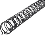 Rexel Drahtbinder&uuml;cken 34 Ringe 8mm VE=100 St&uuml;ck schwarz