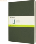 Moleskine Notizheft Cahier XL 19x25cm blanko Kartoneinband VE=3 St&uuml;ck