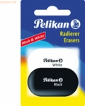 8 x Pelikan Radierer Black and White sortiert Blister Inhalt 2 St&uuml;ck