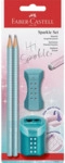FABER CASTELL Schreibset Sparkle Cosmic - 4-tlg. ocean metallic.