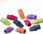 15 x Linex Radierkappen f&uuml;r Standardbleistifte farbig sortiert VE=10 S