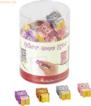 36 x Brunnen Radierer Eule 3,5x2cm farbig sortiert