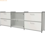 Kerkmann Sideboard BxTxH 236x38x78cm 4 Schubf&auml;cher wei&szlig;