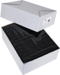 HERMA Fotoeinlageblatt A4 fotophan 10x15quer schwarz PP-Folie 250 Blat