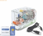 Rapesco Elektroheftger&auml;t 626EL USB/Batterie transparent