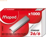 Maped Heftklammern Standard 26/6 galvanisierter Stahl VE=1000 St&uuml;ck