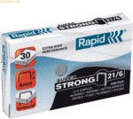 5 x Rapid Heftklammern 21/6mm Super Strong verzinkt VE=1000 St&uuml;ck