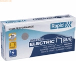 5 x Rapid Heftklammern 65/6 Strong verzinkt VE=5000 St&uuml;ck