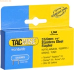 Tacwise Heftklammern 53/6mm Edelstahl VE=2000 St&uuml;ck