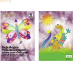 10 x Ludwig B&auml;hr Regenbogen-Tonpapier 130g/qm 23x33cm VE=10 Blatt sort