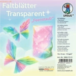 Ludwig B&auml;hr Faltbl&auml;tter Transparentpapier 115g/qm 15x15cm Feenstaub VE