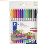 Staedtler Fasermaler Noris 320 C12 sortiert 12 St&uuml;ck