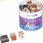 6 x Heyda Stempelset Holz Alphabet A - Z Sonderzeichen 1,5x1,5cm VE=30
