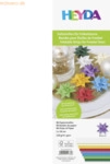 5 x Heyda Faltblatt Papier 1x30cm 8 Farben sortiert 96 Streifen