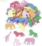 6 x Knorr prandell Moosgummi Creasoft Tiere 4-5cm VE=60 St&uuml;ck