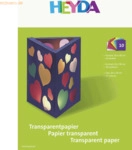 10 x Heyda Bastelmappe Transparentpapier 20x30cm 42g/qm VE=10 Blatt fa