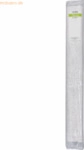10 x Heyda Krepppapier Rolle 32g/qm 50cmx2,5m silber