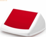 Durable Schwingdeckel Durabin Flip Lid Square 40 rot