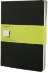 Moleskine Notizheft Cahier XL 19x25cm VE=3 St&uuml;ck blanko schwarz