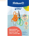 Pelikan Schulschere griffix spitz Linksh&auml;nder Neon Fresh Blue